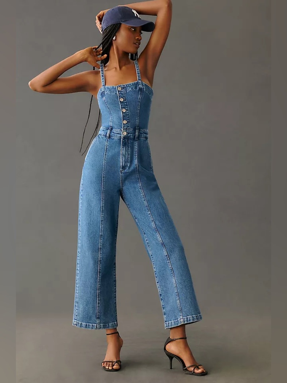 Paige Anessa Wide-Leg Crop Jumpsuit
